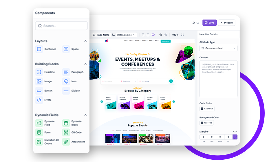 Event Registration Software Design Frame